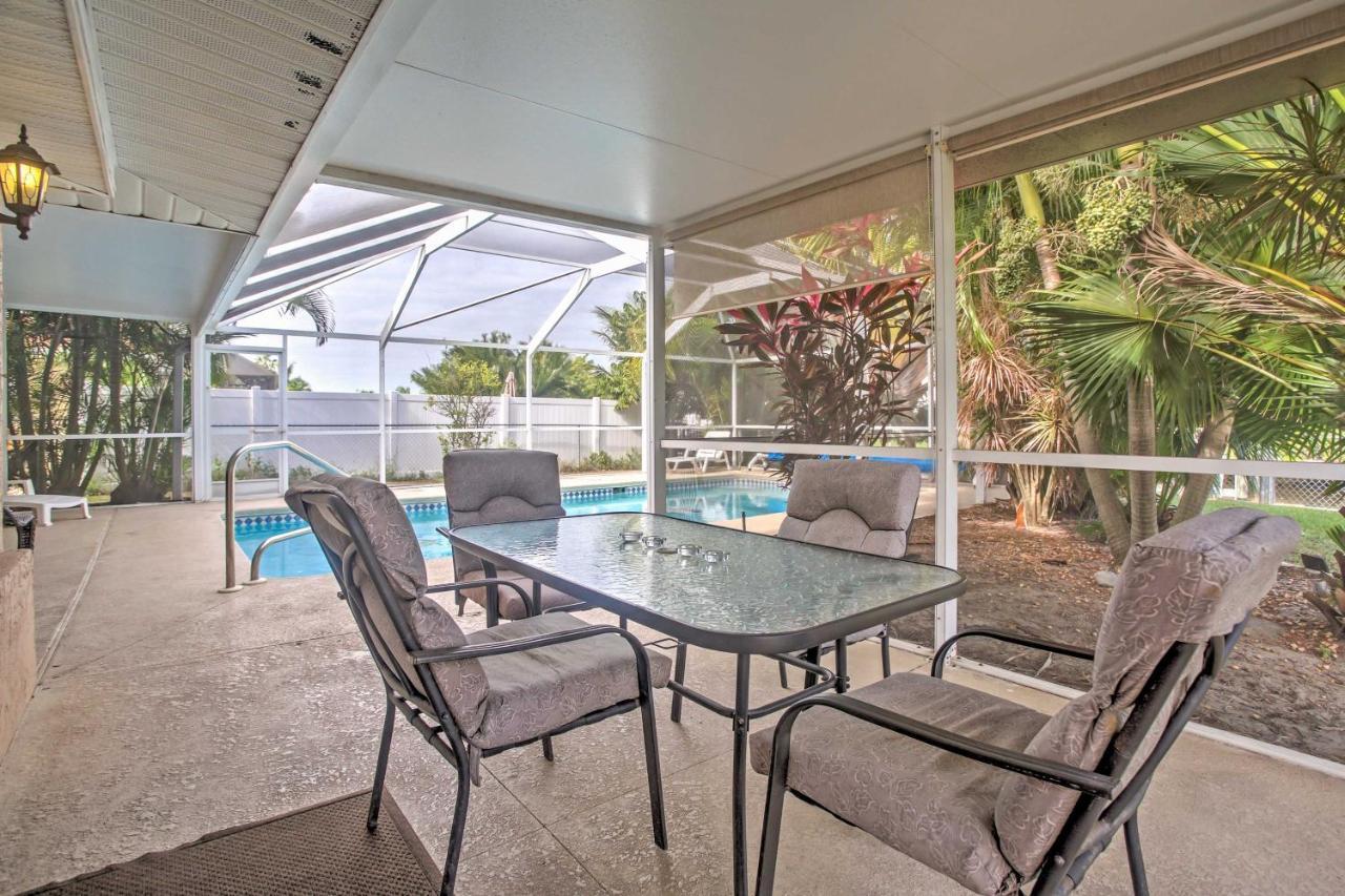 Tropical Cape Coral Home With Private Dock On Canal! Exterior foto